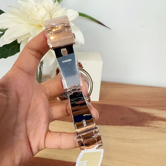 NWT Michael Kors Tibby Multifunction Rose Gold-Tone Stainless Steel Watch - Picture 8 of 9